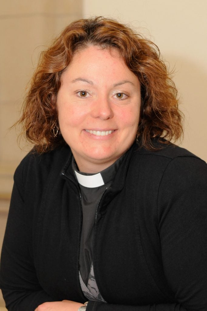 Photo of Revd Delyth Liddell in clerical collar
